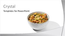  Presentation with nasi goreng fried rice - Slide deck featuring fried-rice-with-egg-chicken background and a  colored foreground