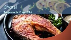  Presentation with mayonnaise - Cool new slides with fried-salmon-steak-mayonnaise backdrop and a ocean colored foreground