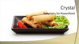  Presentation with fried chicken - Amazing presentation design having lark - breeding bird in western india backdrop and a light gray colored foreground.