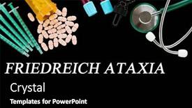  Presentation with disease - Slides having friedreich-ataxia-text-on-medical background and a black colored foreground