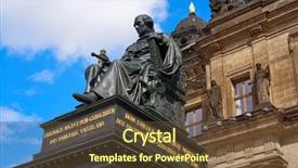  Presentation with august - Slide deck enhanced with friedrich august ii denkmal dresden background and a  colored foreground