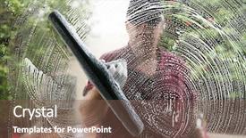  Presentation with everyone - Cool new PPT layouts with friendly and professional a window backdrop and a violet colored foreground