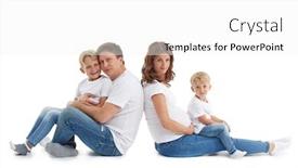  Presentation with pregnant mother - Beautiful theme featuring friendly-family-young-pregnant-woman backdrop and a white colored foreground