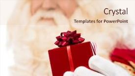  Presentation with friendly - Colorful theme enhanced with zwarte piet - friendly santa claus with small backdrop and a lemonade colored foreground