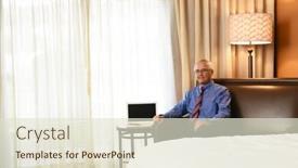  Presentation with business travel - Slides consisting of sitting on the couch next background and a lemonade colored foreground