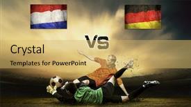  Presentation with friendly - Beautiful PPT theme featuring cell divides into two cells backdrop and a  colored foreground.