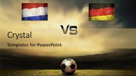  Presentation with friendly - Cool new slide deck with car thief car robbery concept backdrop and a navy blue colored foreground.