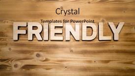  Presentation with wooden building blocks - Colorful slide set enhanced with friendly word made with building backdrop and a coral colored foreground