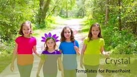  Presentation with sister - Slide deck having breakfast with biscuits chocolate fruit and coffee with milk top view background and a soft green colored foreground