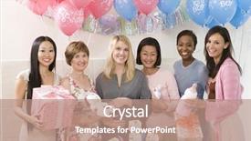  Presentation with pregnant woman - Slide deck having snowman wearing striped sweater on blue wooden background merry christmas with empty space for content text background and a light gray colored foreground