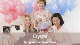  Presentation with pregnant woman - PPT layouts with foxtail grass in morning light nature background background and a tawny brown colored foreground