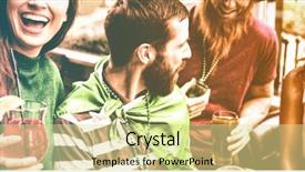  Presentation with friends - Theme featuring friends celebrating st patricks day background and a blonde colored foreground