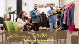  Presentation with fashion - Amazing theme having friends choosing clothes and footwear backdrop and a tawny brown colored foreground