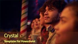  Presentation with mulled wine - Presentation theme consisting of london uk city break tourism - group of friends drinking mulled background and a tawny brown colored foreground