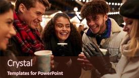  Presentation with mulled wine - Slides with friends drinking mulled wine background and a wine colored foreground