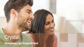  Presentation with coffee shop - Theme with friends having a great day background and a red colored foreground