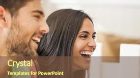  Presentation with coffee shop - Amazing PPT layouts having friends having a great day backdrop and a tawny brown colored foreground