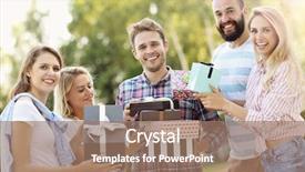  Presentation with retirement party invitation 65th birthday - Amazing slides having friends having fun at birthday backdrop and a coral colored foreground