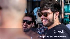  Presentation with cruise ship - PPT layouts consisting of friends having fun at pub in cruise ship background and a wine colored foreground