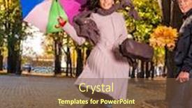  Presentation with weather - PPT theme having friends in love having fun in autumn park fall good weather for walk outdoor background and a tawny brown colored foreground