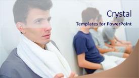  Presentation with sterile technique - Colorful PPT theme enhanced with friends loners - memorizing the technique backdrop and a sky blue colored foreground