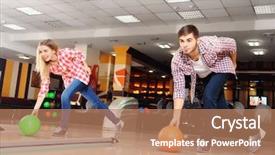  Presentation with tae kwon do taekwondo club - Amazing presentation having friends playing in bowling club backdrop and a coral colored foreground