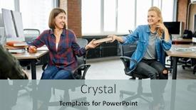  Presentation with campfire - PPT theme enhanced with friends-sitting-by-campfire background and a light gray colored foreground