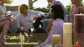  Presentation with friends - Slide deck enhanced with friends-sitting-on-porch-drinking background and a tawny brown colored foreground