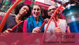  Presentation with shisha - Slide set consisting of friends smoking a hookah background and a red colored foreground