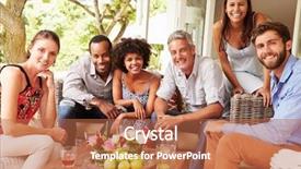  Presentation with visegrad group - Beautiful presentation featuring friends socialising in a conservatory backdrop and a red colored foreground