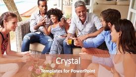  Presentation with philippines ethnic group - Presentation theme with friends socialising in a conservatory background and a  colored foreground