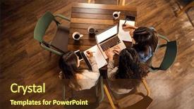  Presentation with philippines ethnic group - Beautiful PPT theme featuring friends studying together for final backdrop and a tawny brown colored foreground