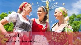  Presentation with navratri festival front page pdf - Theme with friends visiting bavarian folk festival background and a  colored foreground