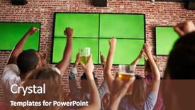  Presentation with sports bar sports bar - Amazing presentation theme having friends watching game in sports backdrop and a tawny brown colored foreground