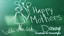  Presentation with friendship school - Beautiful slide deck featuring friendship cartoon - children drawings on school blackboard backdrop and a ocean colored foreground