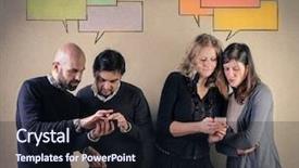  Presentation with thoughts - PPT theme having friendship cartoon - ideas and thoughts background and a wine colored foreground