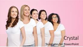  Presentation with diverse people - Beautiful slides featuring friendship-diverse-body-positive backdrop and a  colored foreground