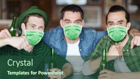  Presentation with friendship day - Beautiful theme featuring friendship-health-and-st-patrick backdrop and a ocean colored foreground