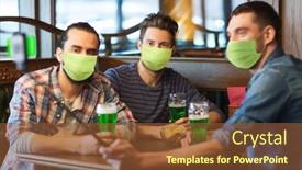  Presentation with friendship day - Colorful PPT theme enhanced with friendship-health-and-st-patrick backdrop and a tawny brown colored foreground