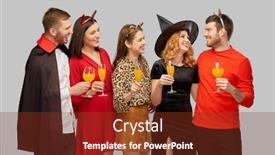  Presentation with vampire - Slide set consisting of friendship-holiday-and-celebration-concept background and a tawny brown colored foreground