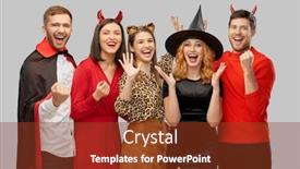  Presentation with vampire - Cool new slide deck with friendship-holiday-and-celebration-concept backdrop and a tawny brown colored foreground