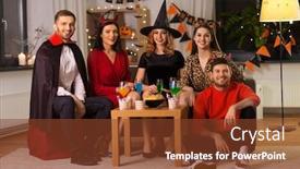  Presentation with cheetah - Slide set consisting of friendship-holiday-and-people-concept background and a tawny brown colored foreground