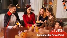  Presentation with cheetah - Slide set featuring friendship-holiday-and-people-concept background and a tawny brown colored foreground