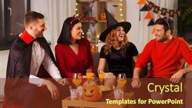  Presentation with cheetah - Colorful presentation design enhanced with friendship-holiday-and-people-concept backdrop and a tawny brown colored foreground