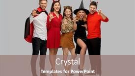  Presentation with vampire - Presentation consisting of friendship-holiday-and-people-concept background and a coral colored foreground