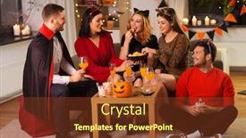  Presentation with cheetah - Presentation theme with friendship-holiday-and-people-concept background and a tawny brown colored foreground