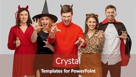  Presentation with vampire - Slide set featuring friendship-holiday-and-people-concept background and a tawny brown colored foreground