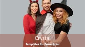  Presentation with vampire - PPT theme enhanced with friendship-holiday-and-people-concept background and a red colored foreground