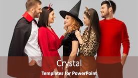  Presentation with cheetah - Audience pleasing PPT theme consisting of friendship-holiday-and-people-concept backdrop and a tawny brown colored foreground