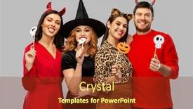  Presentation with happy holiday - Amazing presentation design having friendship-holiday-and-photo-booth backdrop and a tawny brown colored foreground